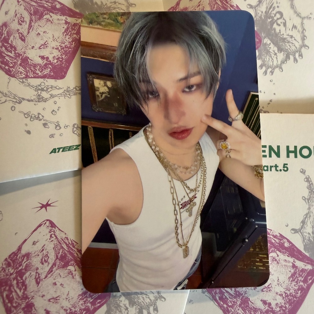ATEEZ MINGI Golden Hour Part 5 Pop Up Random Trading Card Photocard